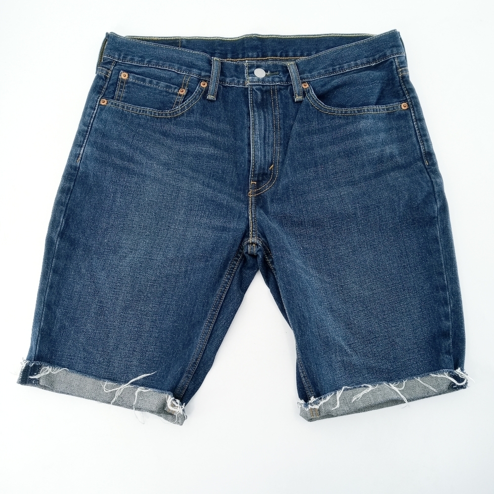 Levi's 501 Cuffed Bermuda Shorts - Picture 2 of 8